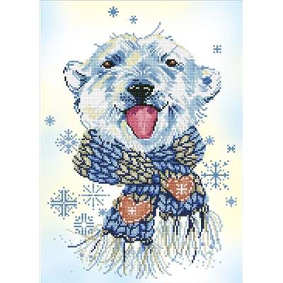 KIT BRODERIE DIAMANT - OURS POLAIRE PATIBULAIRE