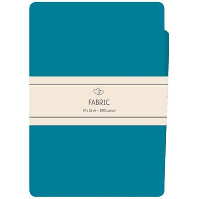 COUPON TISSU IMPRIME 100% COTON - FAT QUARTER 47X55 CM - BLEU