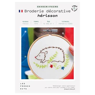 FRENCH'KITS - BRODERIE DÉCORATIVE - HÉRISSON