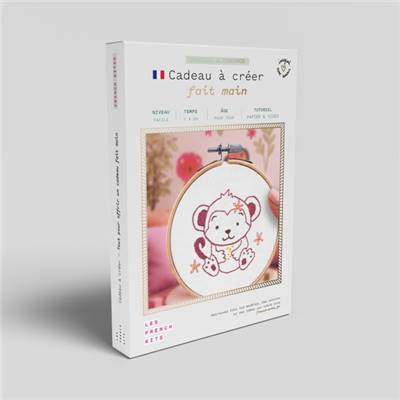 FRENCH'KITS - BRODERIE DÉCORATIVE - BEBE SINGE
