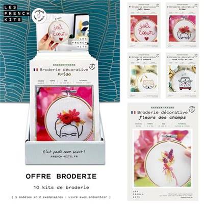 OFFRE IMPLANTATION 10 BEST SELLERS BRODERIE FRENCH'KITS  
