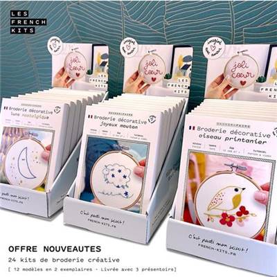 OFFRE IMPLANTATION 24 NOUVEAUTES BRODERIE FRENCH'KITS  