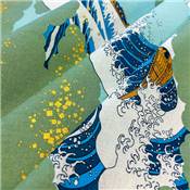 TISSU JAPONAIS NAKA FABRICS - 1300-3D - 100% COTON - 110 CM