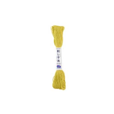FIL SASHIKO UNI - COL 5 - VANILLE - LOT DE 6 ECH. DE 20 M