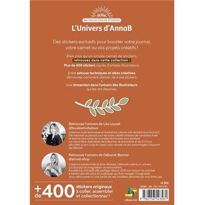 MA COLLECTION STICKERS - L'UNIVERS D'ANNA B. - + DE 400 STICKERS 