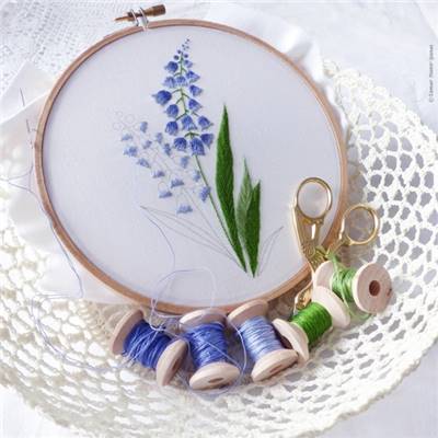 BELLEVALIA - KIT BRODERIE 21X21CM - TAMBOUR NON INCLUS - TAMAR NY