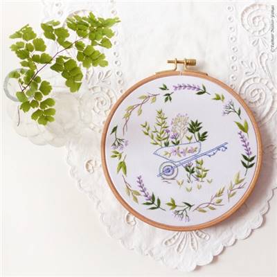 GARDENING - KIT BRODERIE 21X21CM - TAMBOUR NON INCLUS