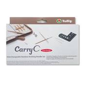 SET AIG A TRICOTER INTERCH. EN BAMBOU CARRYC FINE GAUGE - TULIP