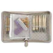 KIT AIGUILLES A TRICOTER INTERCHANGEABLES EN BAMBOU CARRYC - TULIP