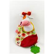 DOUDOU ANEMONE LA VACHE + BAVOIR AIDA 7PTS 