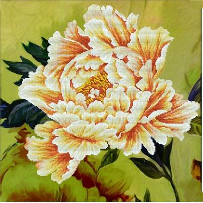 NO COUNT CROSS STITCH - PIVOINE N°2