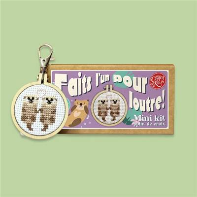 MINI KIT POINT DE CROIX - FAITS L'UN POUR LOUTRE