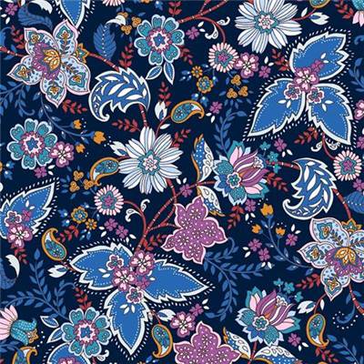 TISSU DASHWOOD STUDIO - ACE LAWN - 1683L NAVY - COTON - 148 CM