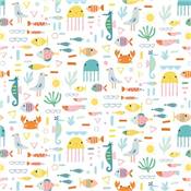 TISSU DASHWOOD STUDIO - SUMMER FUN 2087 - COTON - 110 CM 