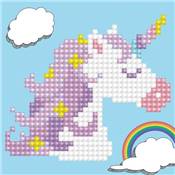 KIT BRODERIE DIAMANT - PETITE LICORNE - LIVRE AVEC CADRE