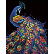 KIT BRODERIE DIAMANT NEON NOIR - PEACOCK