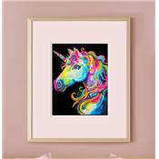 KIT BRODERIE DIAMANT NEON NOIR - UNICORN