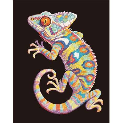 KIT BRODERIE DIAMANT NEON NOIR - PATCHWORK GECKO