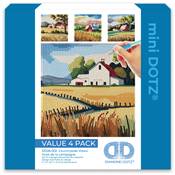 KIT BRODERIE DIAMANT MINI DOTZ - COUNTRYSIDE VIEWS - PACK 4 DESSINS