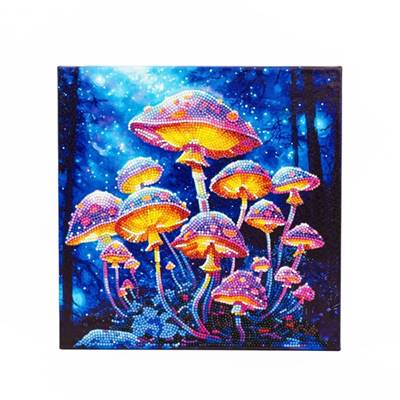 KIT BRODERIE DIAMANT DOTZ - MUSHROOM MOONLIGHT AVEC CADRE