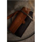 KIT HAUMEA BAG MUUD - CUIR RICH BROWN- COULEUR NOIR