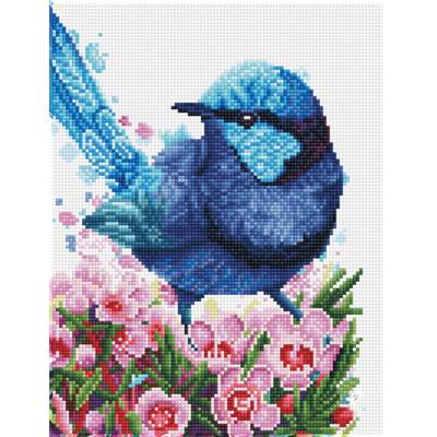 KIT BRODERIE DIAMANT SQUARES - SPLENDID FAIRY WREN