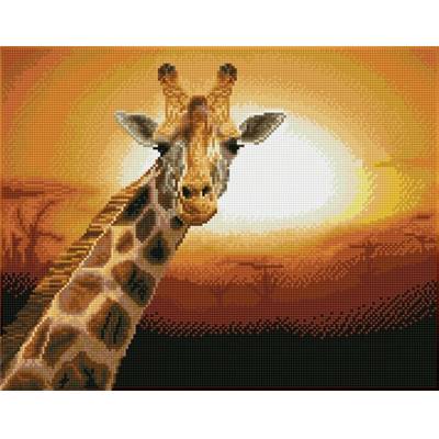 KIT BRODERIE DIAMANT SQUARES - SUNSET GIRAFFE