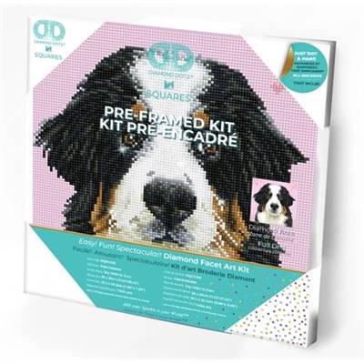 KIT BRODERIE DIAMANT SQUARES - SAY HELLO TO ZUZU - PRE-ENCADRE