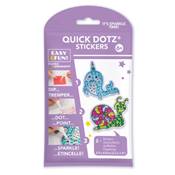 KIT BIG DOTZ 2 STICKERS NARVAL ESCARGOT - QUICK DOTZ BRODERIE DIAMANT