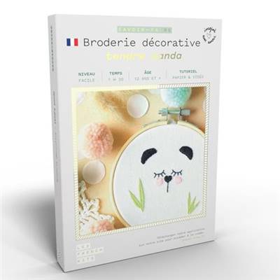 FRENCH KITS - BRODERIE DÉCORATIVE - TENDRE PANDA