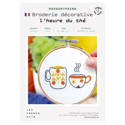 FRENCH'KITS - BRODERIE DÉCORATIVE - HEURE DU THÉ