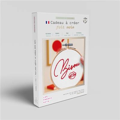 FRENCH'KITS - BRODERIE DÉCORATIVE - BISOU