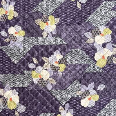 TISSU MATELASSE KURENAI 13100-3E - COTON-POLYESTER  - 110 CM 