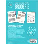 MES FICHES MEMO BRODERIE - 35 FICHES TECHNIQUES