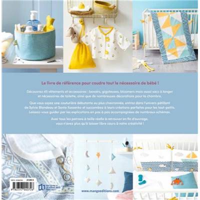 LE GRAND LIVRE DE LA COUTURE POUR BEBE - 50 MODELES - PATRONS INCLUS