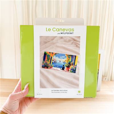 KIT CANEVAS COMPLET - DESSIN 40 X 20 CM - LE GARDIEN DE LA BAIE
