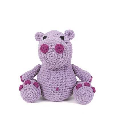 KIT AMIGURUMI HOOOKED - HUGO L'HIPPOPOTAME - ORCHID