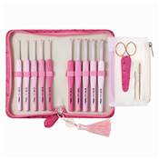 SET CROCHETS ETIMO ROSE MANCHES ERGONOMIQUES - TULIP