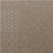 TISSU TSUMUGI A2501 TAUPE IMPRIME -PANNEAU 61X108 CM -MINI 9 PANNEAUX