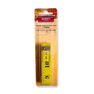 METRE RUBAN EXTRA LONG - 3 M X 20 MM - FIBRE DE VERRE - BLISTER DE 1