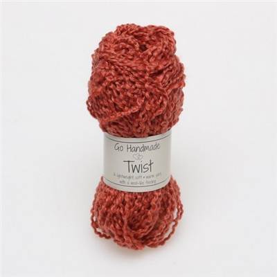 FIL A TRICOTER GOHANDMADE TWIST - ROUGE - PELOTE 25 G