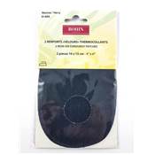2 RENFORTS VELOURS THERMOCOLLANTS 10 X 15 CM MARINE