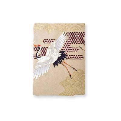 COUPON TISSU JAPONAIS 50 X 55 CM - CIGOGNE 1