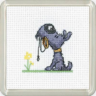 KIT POINT DE CROIX WALKIES COASTER