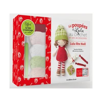 COFFRET LES POUPEES DE LULU AU CROCHET - LULU FETE NOEL