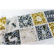 TISSU DASHWOOD STUDIO HEDGEROW 2618 -8X2 BLOCKS 12.5CM  COTON 110 CM