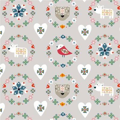 TISSU DASHWOOD STUDIO - WINTER FOLK 2142  - COTON - 110 CM 