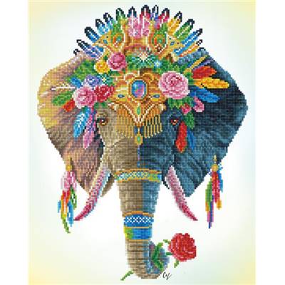 KIT BRODERIE DIAMANT - ELEPHANT BOHEMIEN