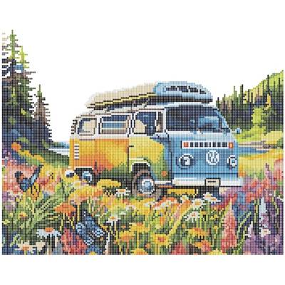 KIT BRODERIE DIAMANT DOTZ - COUNTRYSIDE JOURNEY AVEC CADRE