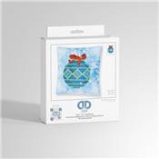 KIT BRODERIE DIAMANT COUSSIN NOEL - BOULE BLEUE DE NOEL